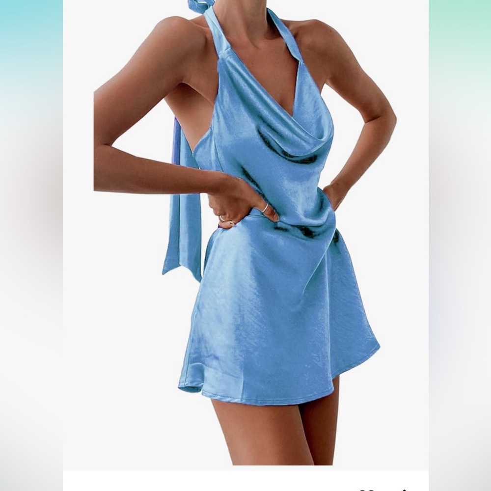 Amazon Women's Blue Mini Dress
